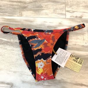 John Galliano Multi Color Printed Bikini Bottom